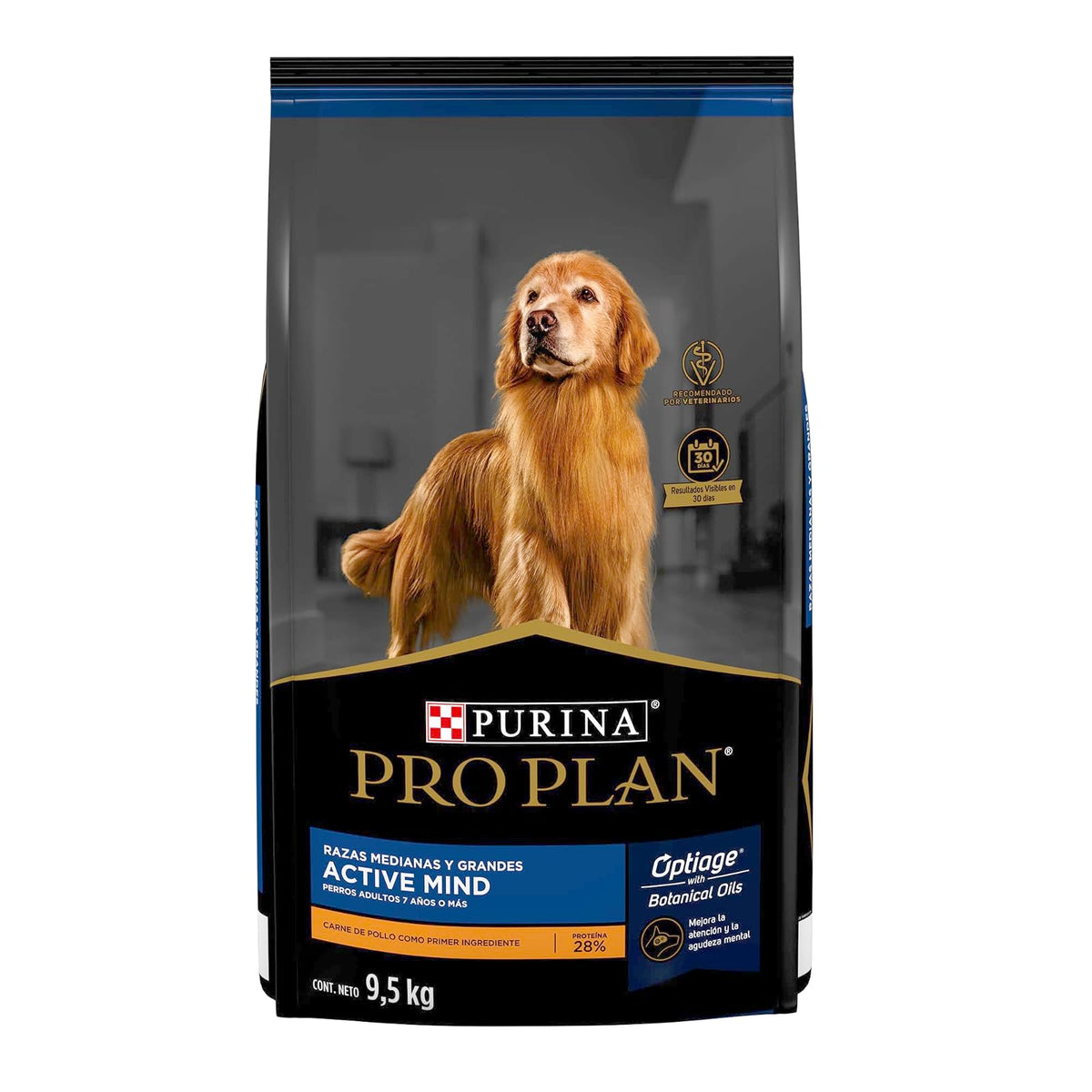 Purina Pro Plan Active Mind Adulto Razas Medianas y Grandes Sabor Pollo 9.5 Kg