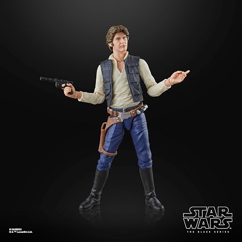 Star Wars Hasbro Black Series Han Solo Figura Coleccionable 15 cm | Star Wars The Black Series Figura de acción de 6 pulgadas (2025 Wave 3) - Han Solo #10