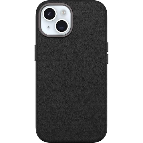 OtterBox - Piel de Cactus simetría para iPhone 15 MagSafe - Negro Ash (Negro), sostenible, se Ajusta a MagSafe, Ultra Elegante y Bordes elevados Que protegen la cámara y la visualización