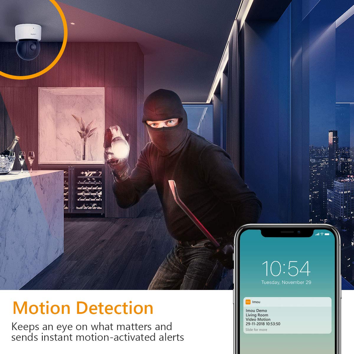 Imou Ranger Camara Wifi Con Rotación Motorizada Para Interiores