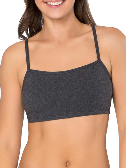 Fruit of the Loom Women's Cotton Pullover Sport Bra(Pack of 3)