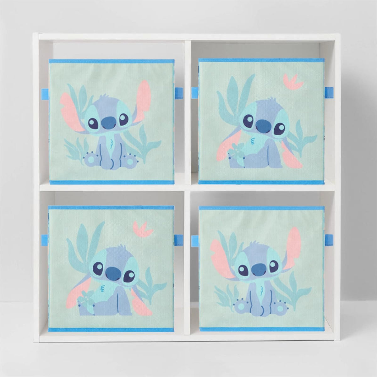 Idea Nuova - Juego de 2 cubos de almacenamiento de puntadas duraderas con asas, organizadores de cubos plegables de 10 x 10 x 10 pulgadas