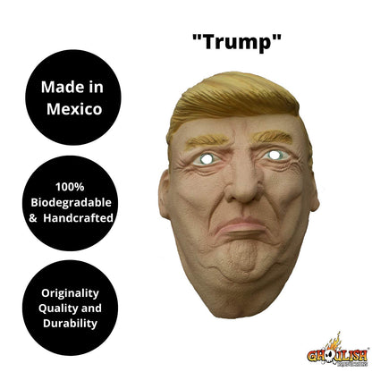 Ghoulish Productions Máscara de Presidente de Estados Unidos, Disfraz de Persona Famosa Ideal para Halloween