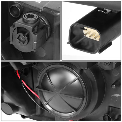 DNA MOTORING Faros Halógenos para Chevy Impala 2015-2019, Carcasa Negra, Reflector Ámbar, HL-OH-CI14-BK-AM