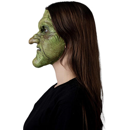 Ghoulish Productions Aplicaciones De Látex Green Witch 3 Piezas, Efectos para Cosplay Bruja Verde FX para Disfraz, Protesis de 3 Piezas ideal para Disfraz Halloween y Fiestas Temáticas