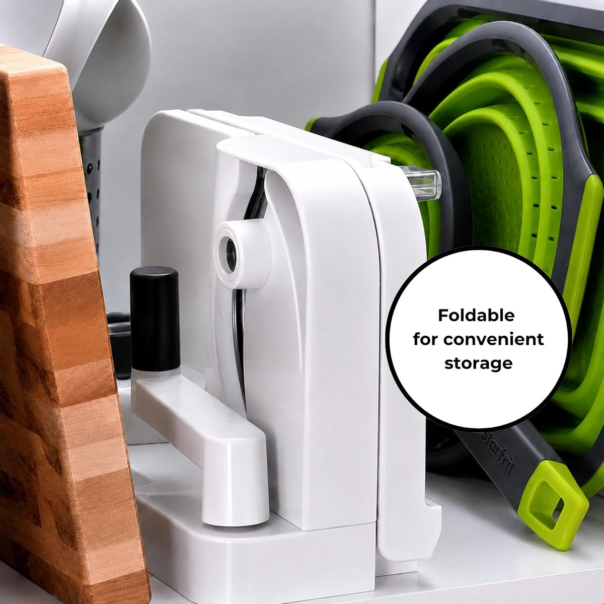 Starfrit 092968-002-0000 Deli Slicer, 11 x 11.8 x 7.9 pulgadas, verde