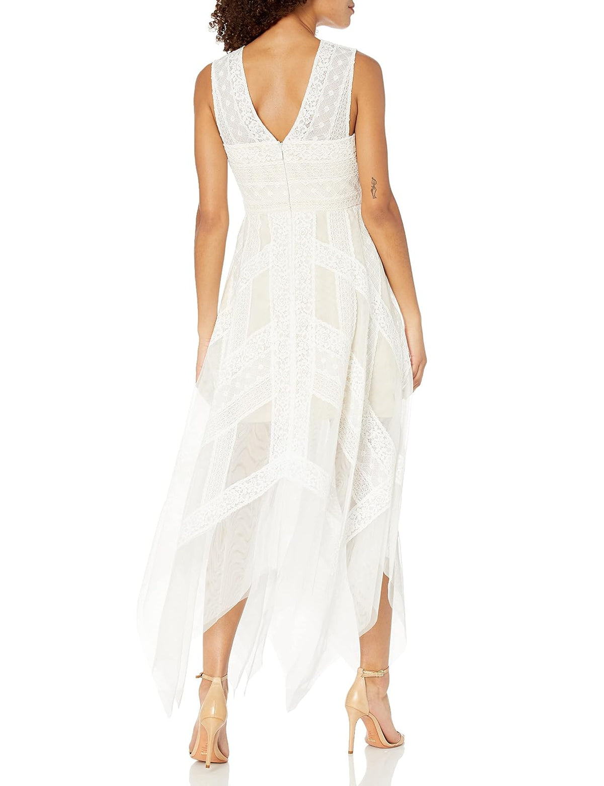 BCBGMAXAZRIA Vestido de Encaje Andi Eve Vestido para Mujer