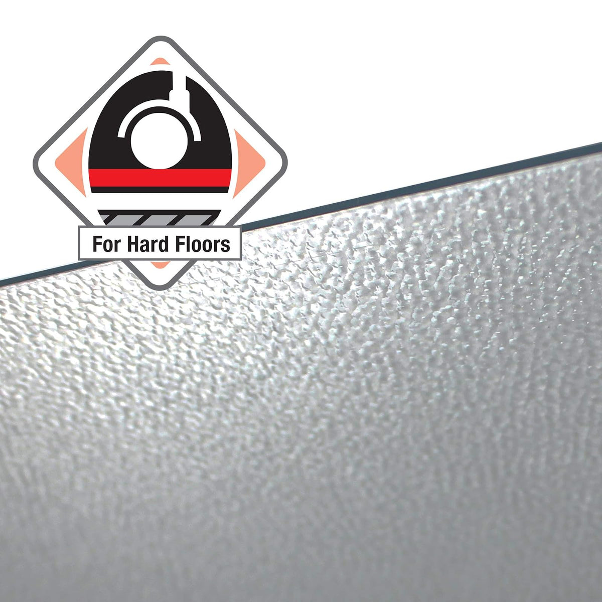 Floortex Ultimat Polycarbonate XXL Smooth Back Mat for Hard Floors, 118 x 60 Inches, Rectangular (1215030019ER), clear