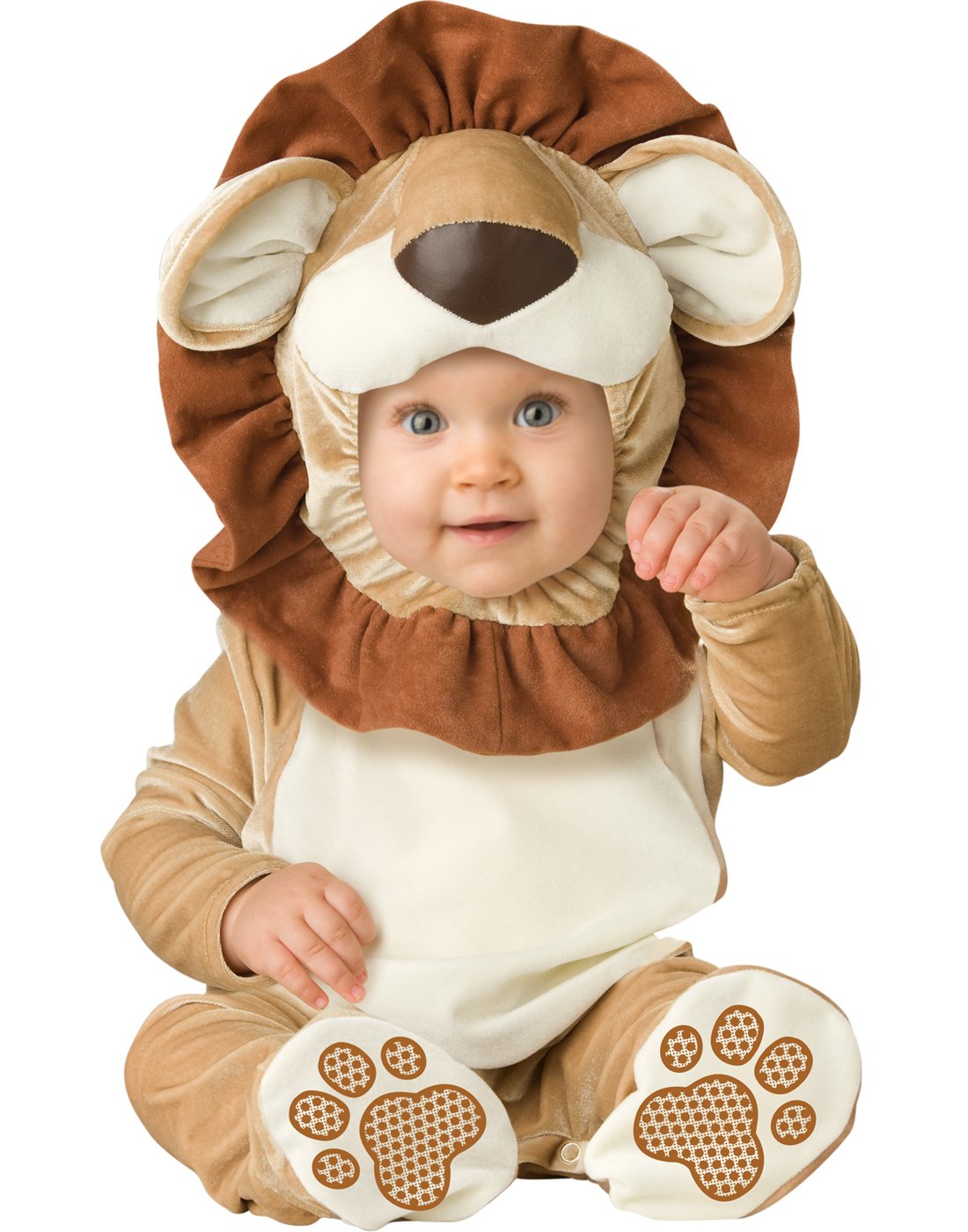 InCharacter - Disfraz de león adorable para bebé, marrón, marrón claro, (Brown/Tan/Cream), X-Small (0-6 Months)