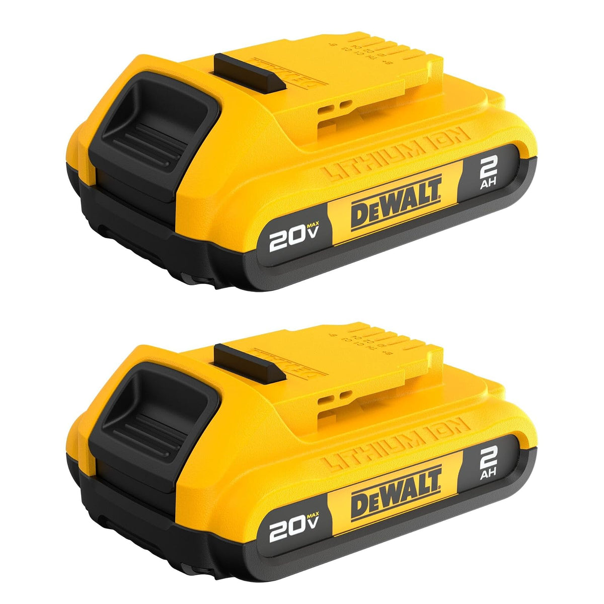 DeWALT DCB203 Batería recargable, 2000 mAh, Ión de litio, 20 V, Negro, Amarillo, 2 pieza(s)