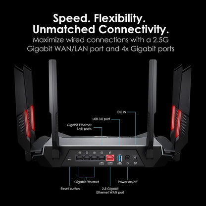 MSI Router Gaming Radix AXE6600 WiFi 6E Tri-Band Radix AXE6600 WiFi 6E Tri-Band Gaming Router