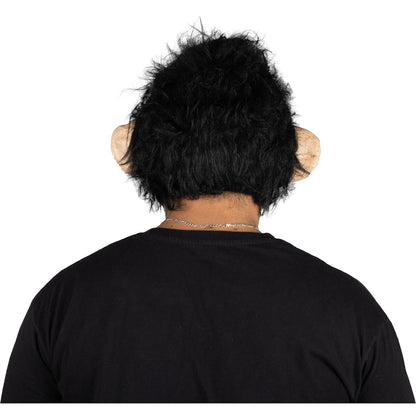 Chimp George, Máscara de Monkey Chango Gorila con Pelo, Máscaras de Animales para Disfraz de Mono, Ideal para Halloween y Fiesta de Disfraces
