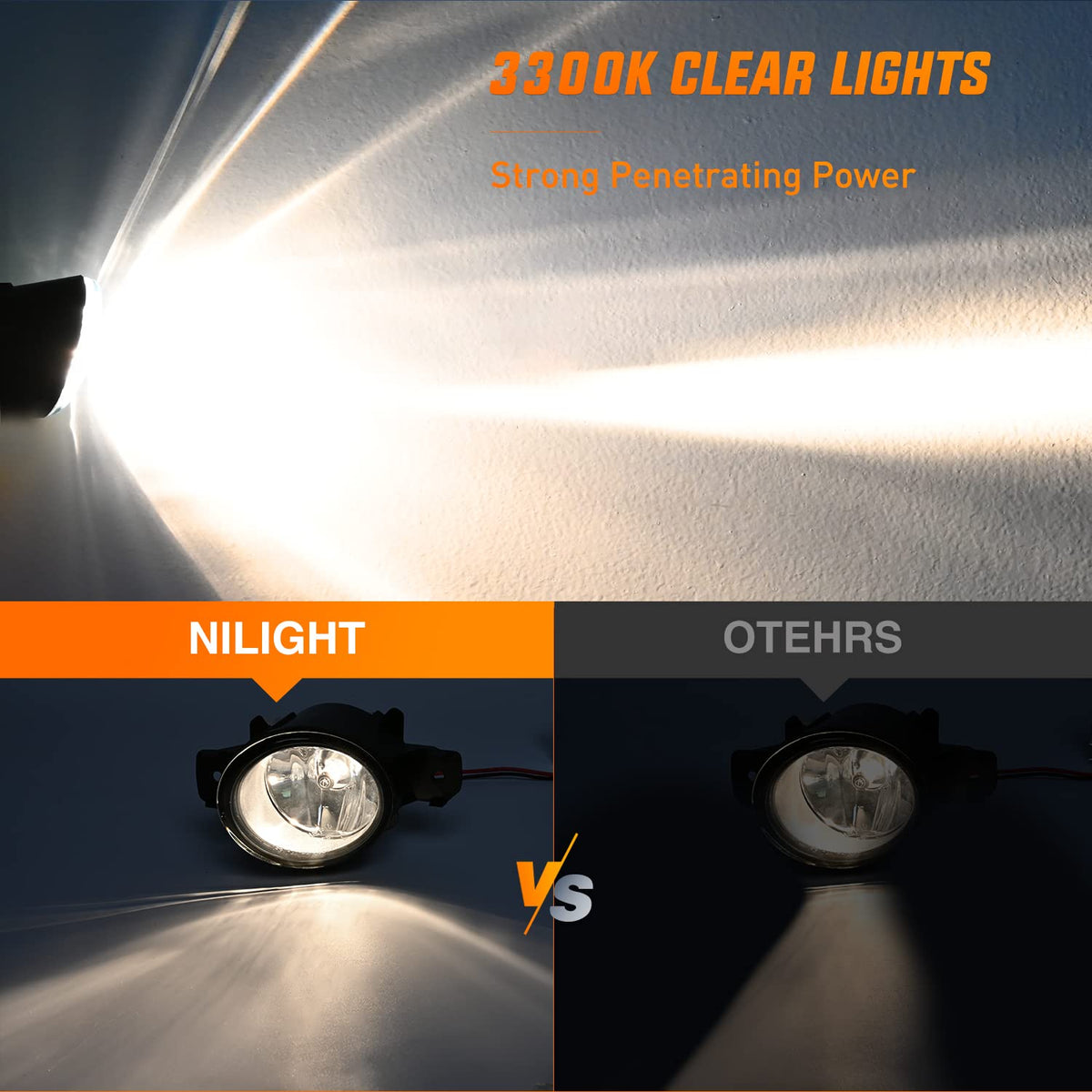 Nilight Luces Antiniebla LED para Nissan Altima, Maxima, Pathfinder, Infiniti QX60 07-13, FOG-G60