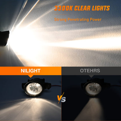 Nilight Luces Antiniebla LED para Nissan Altima, Maxima, Pathfinder, Infiniti QX60 07-13, FOG-G60