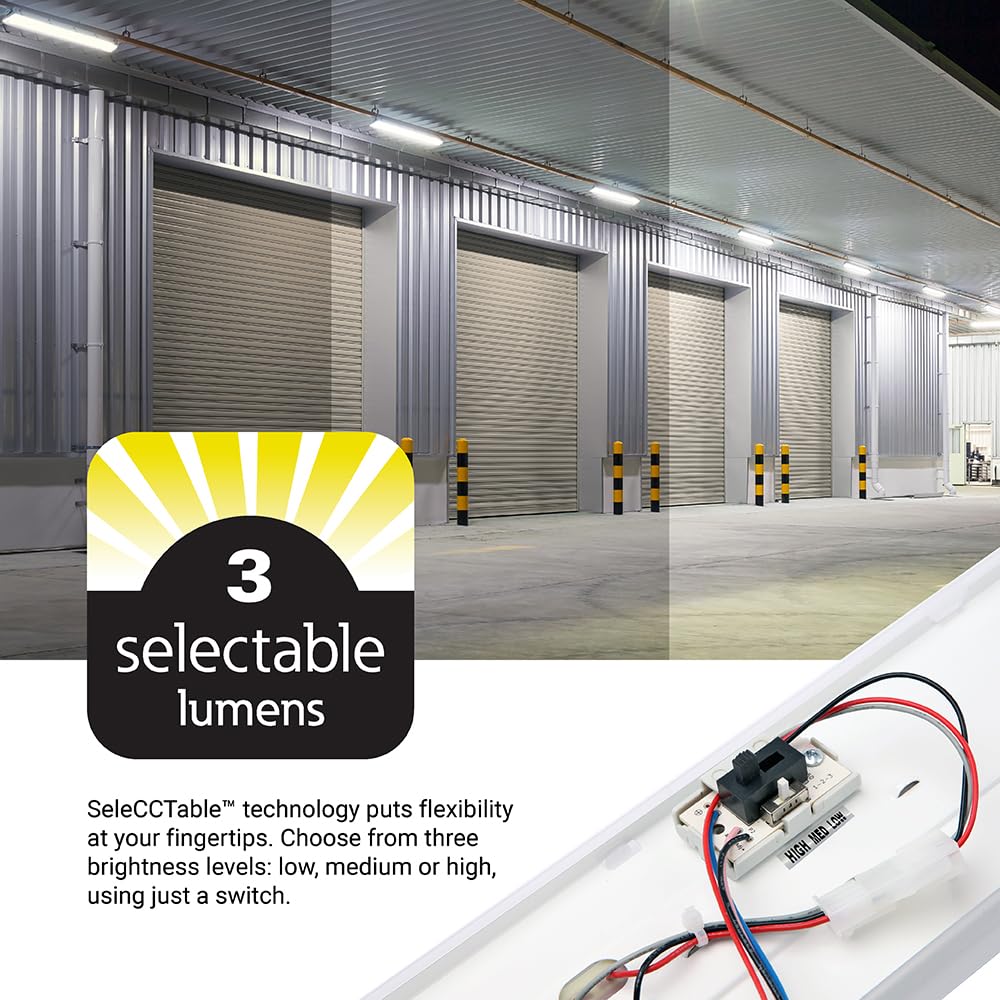 Metalux Luminario tipo Vaportite de tecnología Colore Select 3500/4000/5000K, IP65 de sobreponer/suspender