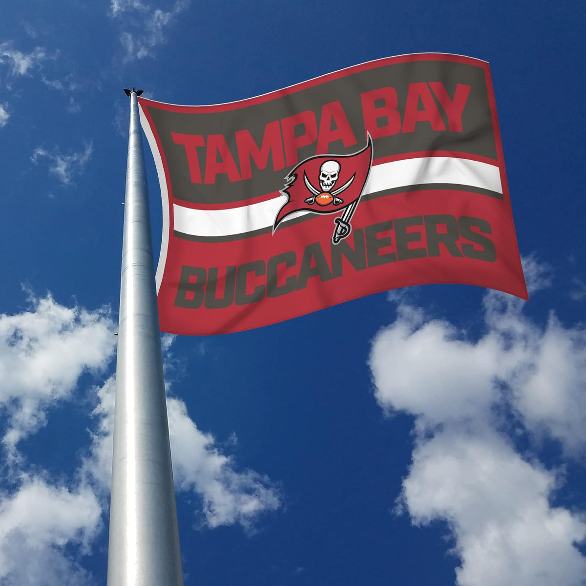 Rico Industries NFL - Bandera de fútbol de Tampa Bay Bold de 3 x 5 pies, bandera de una sola cara, interior o exterior, decoración del hogar