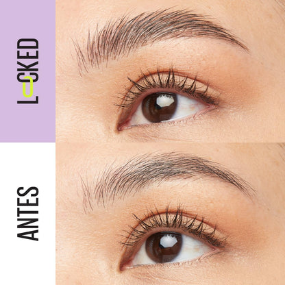 Maybelline Nuevo Gel de Cejas de Larga Duraci?n, Efecto Laminado, Superlock, Negro, 7 G, Gel para Cabello
