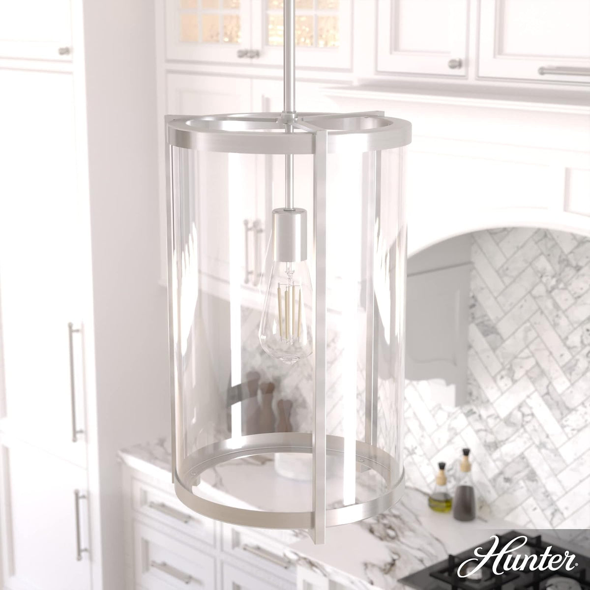 HUNTER, Candelabro Astwood 1 Luz 11 pulgadas