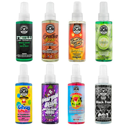 Chemical Guys Kit de muestras The Scent-Sational, ideal para automóviles, camiones, todoterrenos, caravanas, hogar, oficina y más, 8 botellas de 4 oz