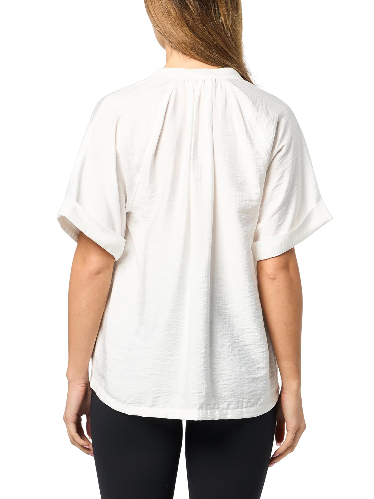 Karl Lagerfeld - Blusa Informal de Manga Corta para Mujer