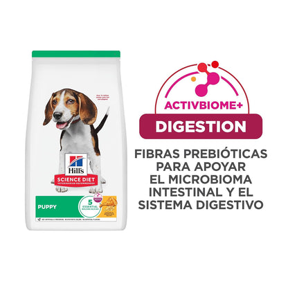 Hill's Science Diet Croquetas para Cachorro Sabor Pollo 2Kg | Croquetas Hill's para perro, pollo real, crecimiento sano, desarrollo cerebral con DHA, soporte inmunológico