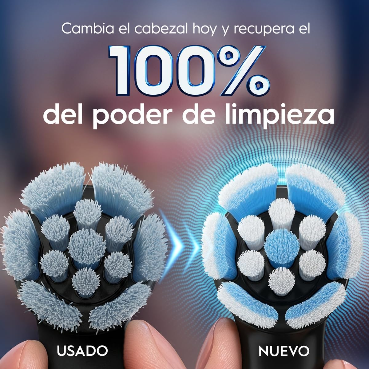 Oral-B Repuesto Cepillo Dental Eléctrico iO Ultimate Care, Suave, 2 Uds