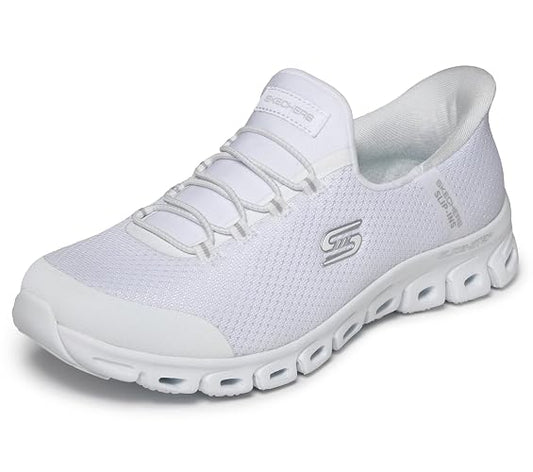 Skechers - Tenis deslizantes para Mujer | Casual, sin cordones, deslizamiento, espuma viscoelástica refrigerada por aire, lavable a máquina, vegano