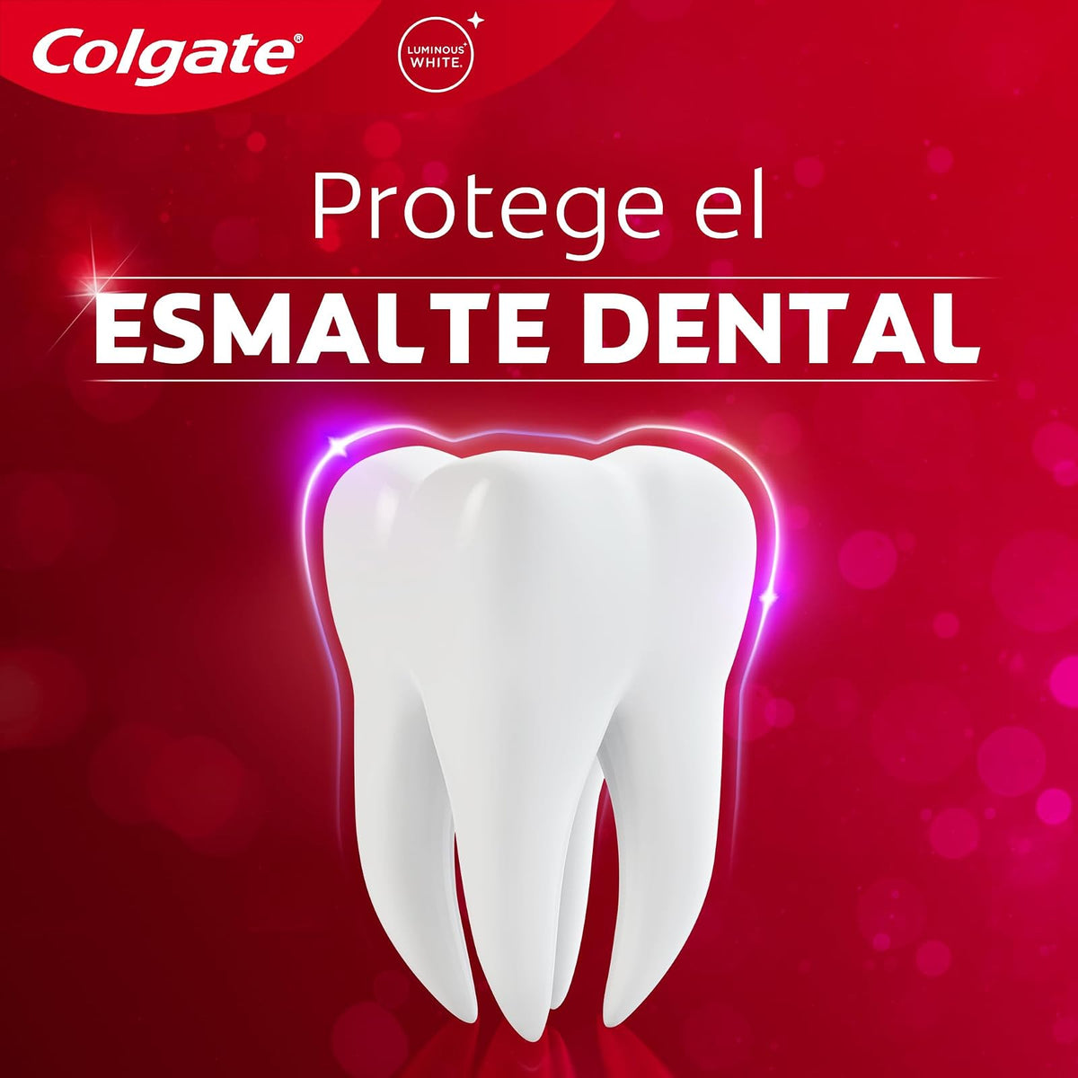 Colgate Pasta Dental Luminous White Color Correct 5 piezas de 100ml | Con Tecnología que involucra Espuma Morada para Neutralizar Tonos Amarillos al Instante