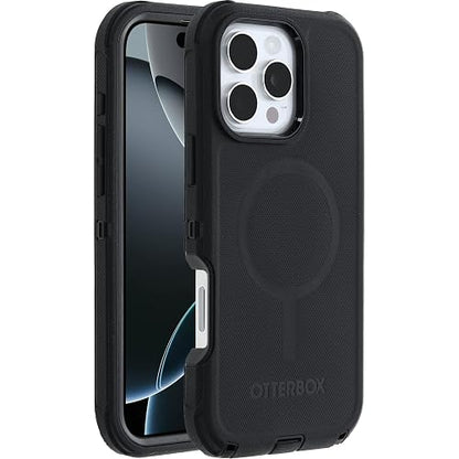 OtterBox - Funda para iPhone 16 Pro Max Defender Series, color negro