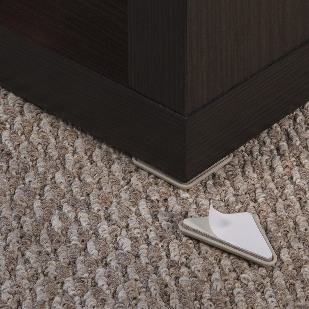 Super Sliders - Paquete múltiple deslizadores de muebles o movidores para alfombras para proteger los muebles y moverse sin esfuerzo, beige (paquete de 40)
