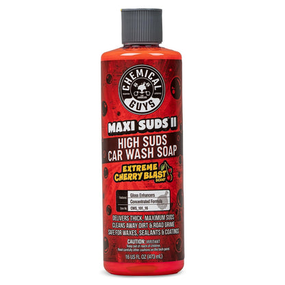 Chemical Guys Maxi-Suds II Jabón Espumoso para Lavado de Autos - 16 fl. OZ - Esencia de cereza