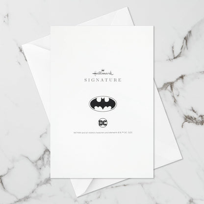 Hallmark Signature Paper Wonder Batman - Tarjeta emergente del día del padre o tarjeta de cumpleaños para él (Día épico)