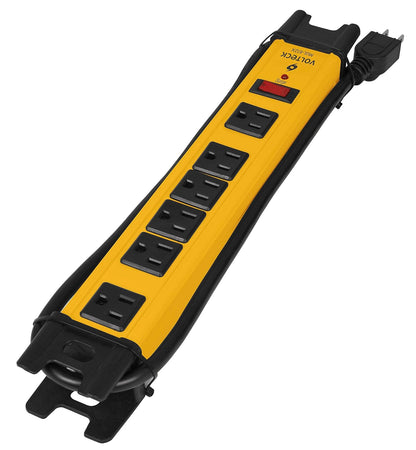 Volteck MUL-1012X, Multicontacto Uso Industrial, 10 entradas, supresor, 1200 Joules + MUL-612X, Multicontacto Uso Industrial, 6 entradas, supresor, 1200 Joules