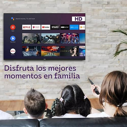 CUORY Smart TV 43" Full HD LED Android TV 1920x1080 Netflix Youtube Google TV Compatible HDMI USB Dolby Digital Television Negro