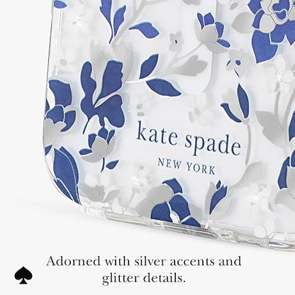 Kate Spade New York - Funda para iPhone 17, diseño de Flores Azules