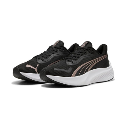PUMA Pounce Lite Tenis para Correr Unisex - 22.0 cm - PUMA Black-Rose Gold