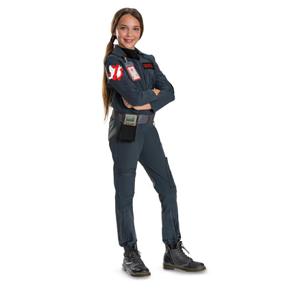 Disfraz de Cazafantasmas Disguise para niños, disfraz oficial de lujo de los Cazafantasmas Frozen Empire Disfraz de Halloween, talla infantil (7-8)
