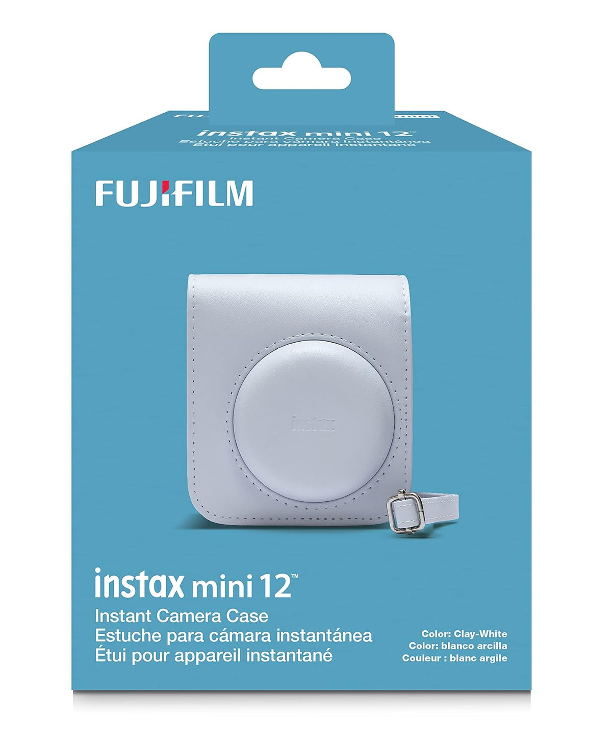 Instax Mini 12 - Funda para cámara, color blanco arcilla