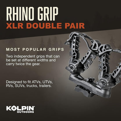Kolpin 21551 Agarre Rhino Doble Negro, 2 Unidades