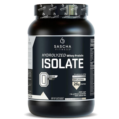 Sascha Fitness Proteína en Polvo, Sabores Surtidos - Sin sabor - 899 g (Paquete de 1)