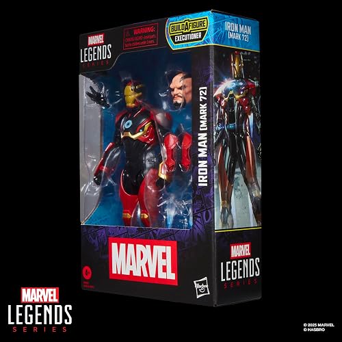 Marvel Legends Iron Man Mark 72 Figura 15 cm | Marvel Legends Figura de acción de 6 pulgadas BAF Verdugo - Iron Man Mark 72