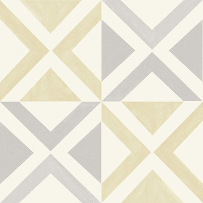 FloorPops Isosceles - Azulejos para despegar y pegar, blancos y blanquecinos