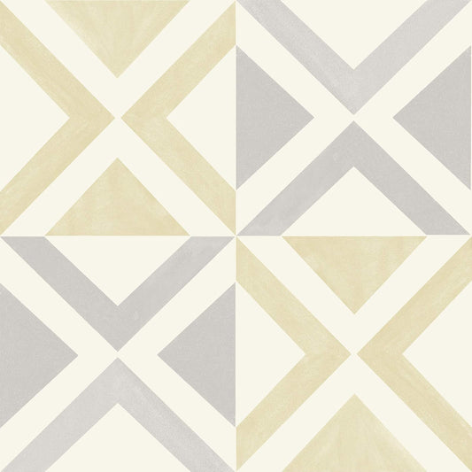 FloorPops Isosceles - Azulejos para despegar y pegar, blancos y blanquecinos