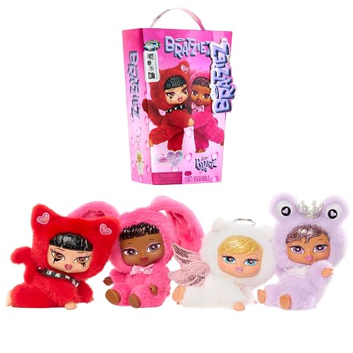 Bratz, Bratziez Sweetheartz Seriez Plush, Juguete Coleccionable, Peluche Sorpresa, Caja Misteriosa con Muñeca de Moda