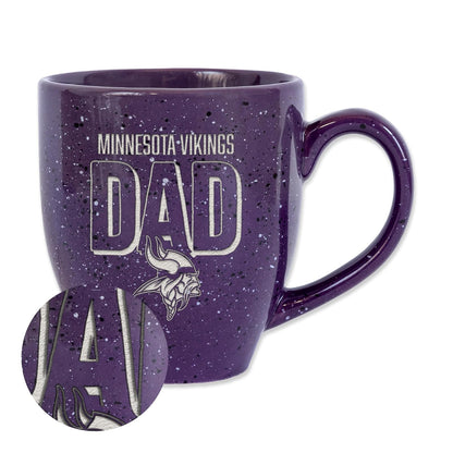 Rico Industries NFL Miami Dolphins Dad Taza de Cerámica Moteada, 473 ml - Minnesota Vikings