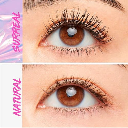 Maybelline The Falsies Surreal Extensions Máscara de Pestañas, Voluminizadora a Prueba de Agua, Larga Duración hasta 24 Horas, con Cepillo de Hélice, Color Negro