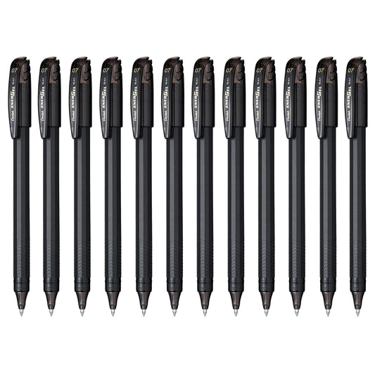 Pentel Energel Bolígrafo de Gel, Negro (Black), 0.7 mm