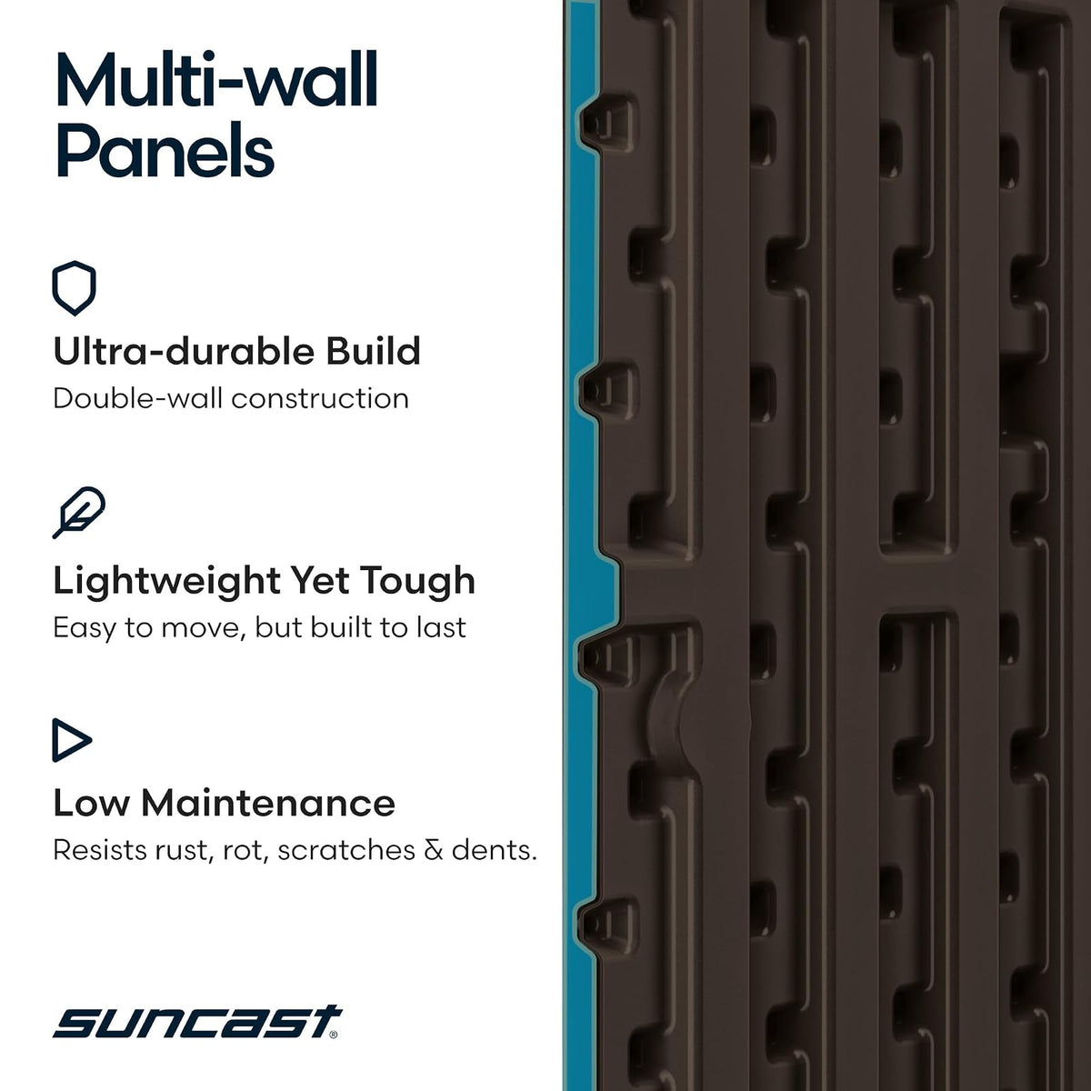 Suncast - Asiento de Almacenamiento pequeño de Resina de 22 galones, Java, SSW600J