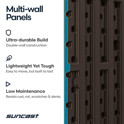 Suncast - Asiento de Almacenamiento pequeño de Resina de 22 galones, Java, SSW600J
