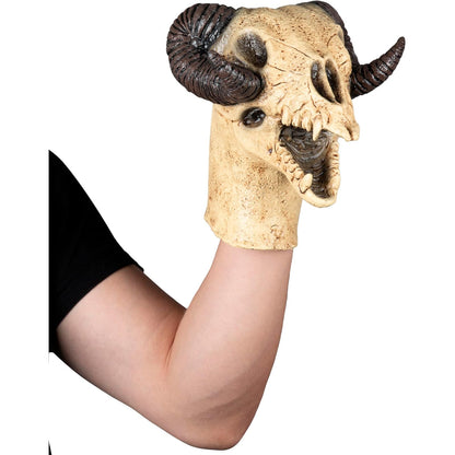 Ghoulish Productions Goat Puppet de Látex – Accesorio de Disfraz Tipo Titere Cabra con Detalles Realistas Pintados a Mano – Ideal para Accesorio Halloween, Casas Embrujadas y Coleccionistas de Horror